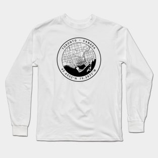 Toronto Map Long Sleeve T-Shirt